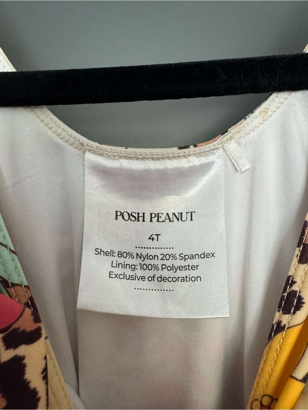 Posh Peanut Floral & Leopard Flutter Sleeve Swimsuit - Picture 3 of 5